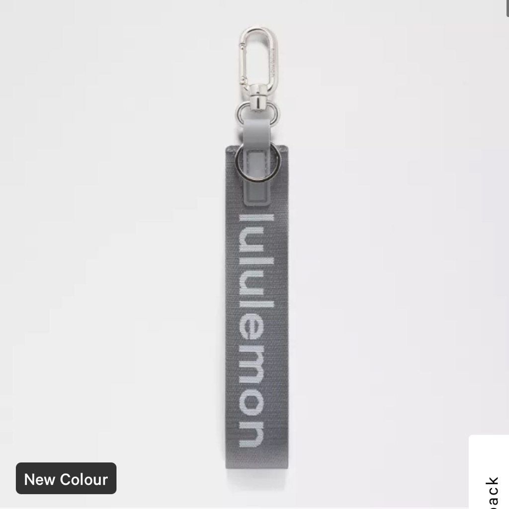 Nwt Lululemon Athletica Never Lost Keychain In Solar Grey/Starch Blue